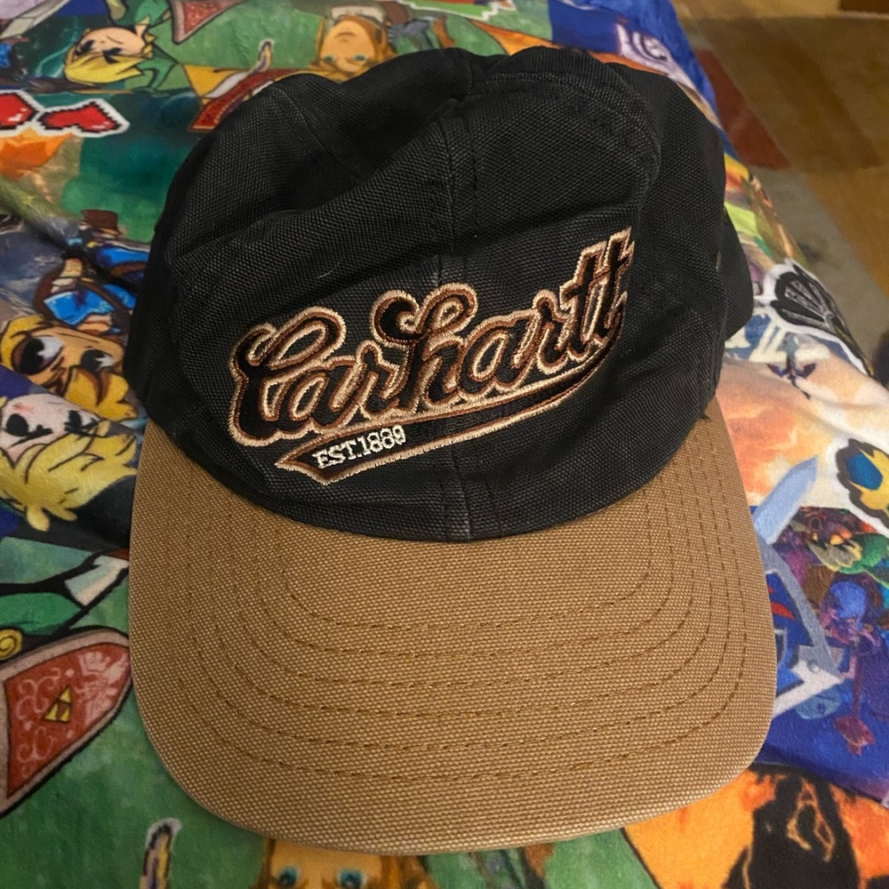 Vintage Carhartt Leather strap hat